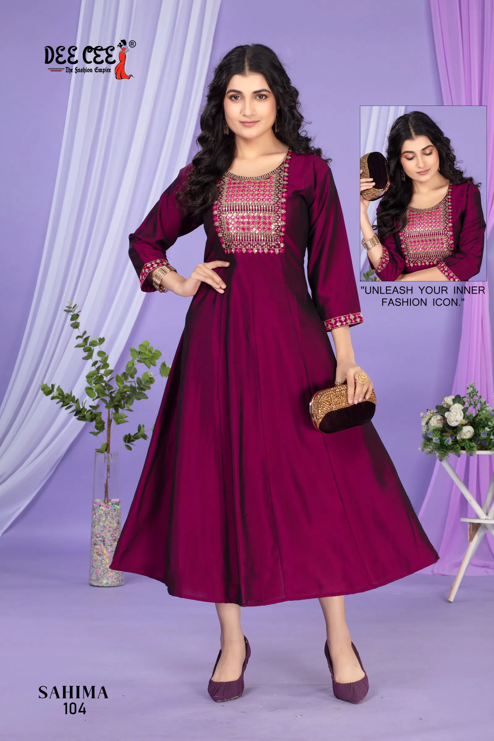 Sahima By Deecee Designer Flared Long Kurtis Suppliers In India